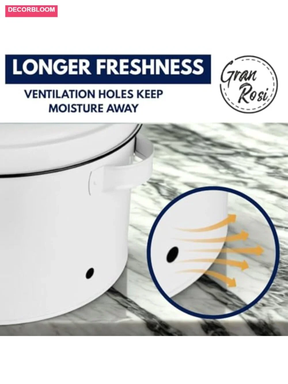 Metal Potato Onion Garlic Storage Bin Set with Ventilation Holes